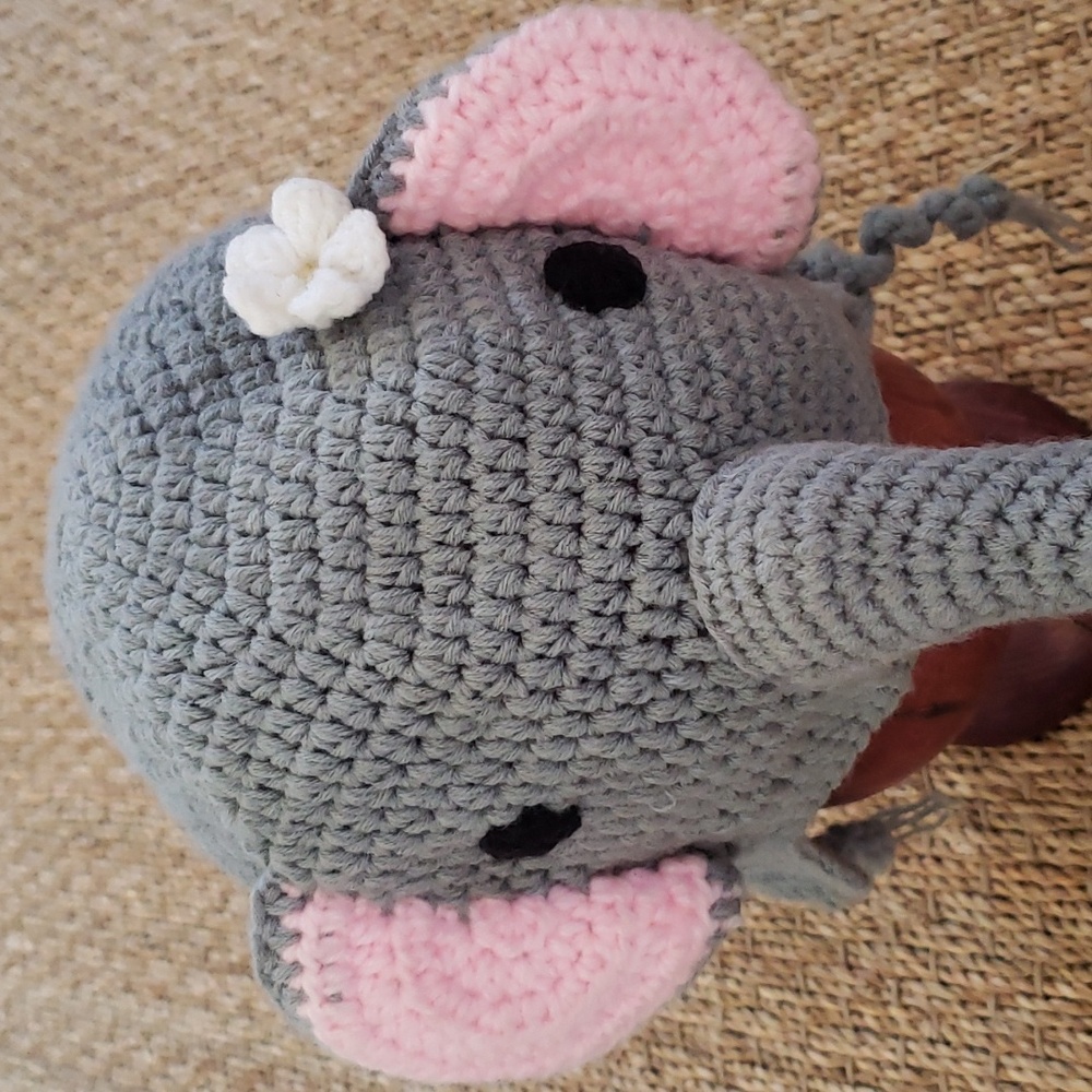 Crochet elephant hat
